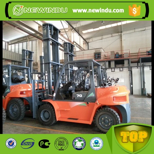 Heli New Small Diesel 7 Ton Forklift with Side Shift